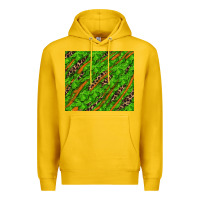 Lemon distressed shamrock and leopard Premium Hoodie - RanaPortraitStore