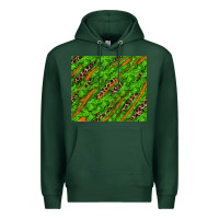 Sports Green distressed shamrock and leopard Premium Hoodie - RanaPortraitStore
