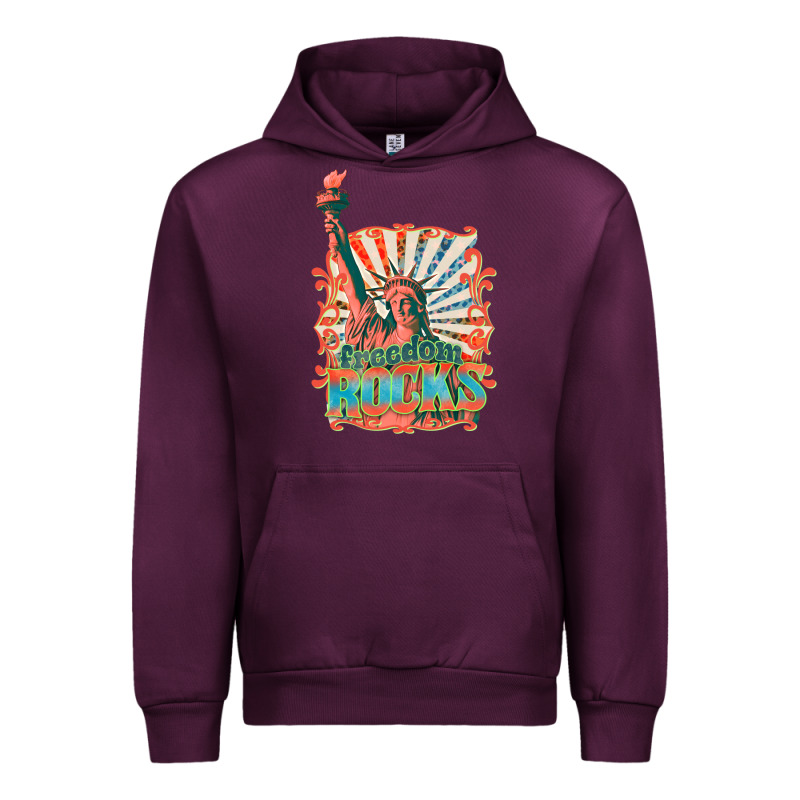 Retro Freedom Rocks Billie Wilder Urban Hoodie by texasbilliewilder | Teevron