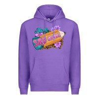 Purple hello 3rd grade Premium Hoodie - RanaPortraitStore