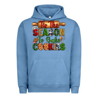 Pigment Pebble Blue tis the season to bake cookies Urban Hoodie - Zillion Design Studio