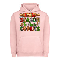 Pigment Salmon tis the season to bake cookies Urban Hoodie - Zillion Design Studio