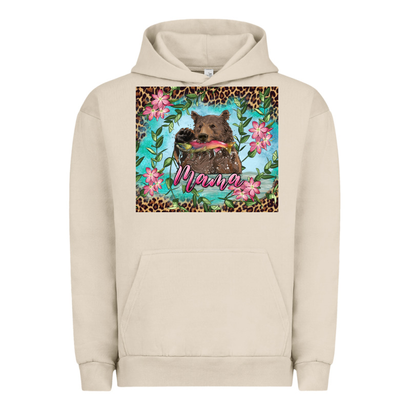 Mama Bear Haunting Fish Floral Tumbler Urban Hoodie by RanaPortraitStore | Teevron