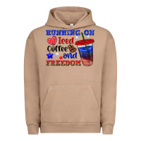 Pigment Burro running on iced coffe and freedom Urban Hoodie - texasbilliewilder