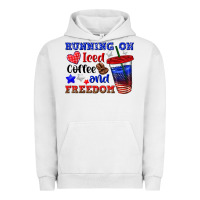 Pigment Lunar Rock running on iced coffe and freedom Urban Hoodie - texasbilliewilder