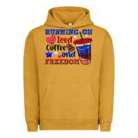 Running On Iced Coffe And Freedom Urban Hoodie | Teevron