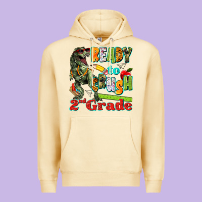 Ready To Crush Second Grade Premium Hoodie Designed By Texasbilliewilder