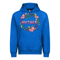 Cobalt mother with floral wreath Urban Hoodie - RanaPortraitStore