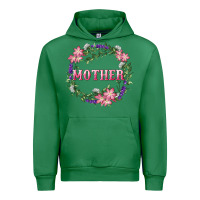 Emerald mother with floral wreath Urban Hoodie - RanaPortraitStore