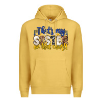 Antique Gold that s my sister on that court Premium Hoodie - Zillion Design Studio