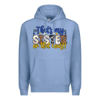 Colony Blue that s my sister on that court Premium Hoodie - Zillion Design Studio