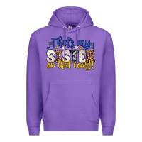 Purple that s my sister on that court Premium Hoodie - Zillion Design Studio