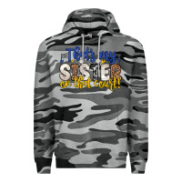 Slate Camo that s my sister on that court Premium Hoodie - Zillion Design Studio