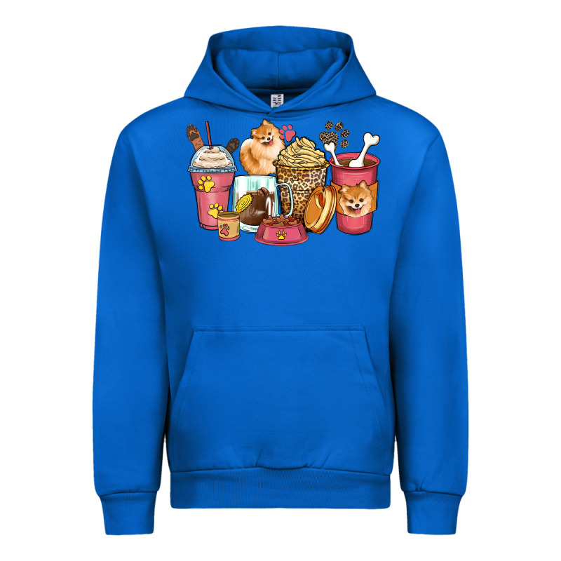 Pomeranian Coffee Cups Urban Hoodie by Zillion Design Studio | Teevron