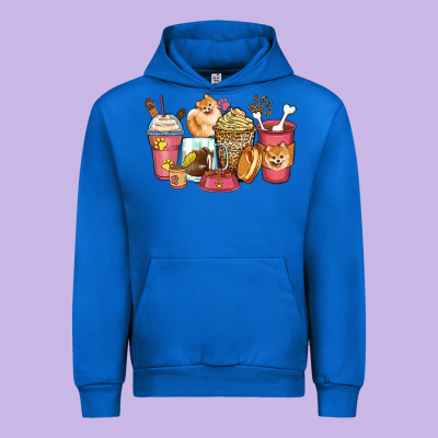 Urban Hoodie pomeranian coffee cups