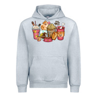 Heather Grey pomeranian coffee cups Urban Hoodie - Zillion Design Studio