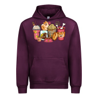 Mauve Wine pomeranian coffee cups Urban Hoodie - Zillion Design Studio