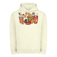Pigment Pistachio pomeranian coffee cups Urban Hoodie - Zillion Design Studio