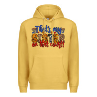 Antique Gold that s my sister on that court Premium Hoodie - Zillion Design Studio