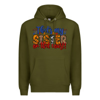 Army Green that s my sister on that court Premium Hoodie - Zillion Design Studio