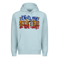 Blue Mist that s my sister on that court Premium Hoodie - Zillion Design Studio