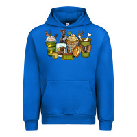 Cobalt pitbull coffee cups Urban Hoodie - Zillion Design Studio