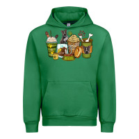 Emerald pitbull coffee cups Urban Hoodie - Zillion Design Studio