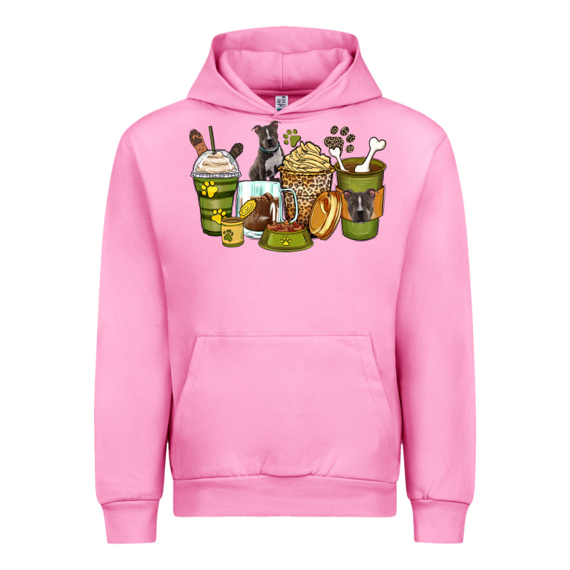 Pitbull Coffee Cups Urban Hoodie by Zillion Design Studio | Teevron