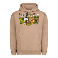 Pigment Burro pitbull coffee cups Urban Hoodie - Zillion Design Studio