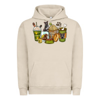Pigment French Oak pitbull coffee cups Urban Hoodie - Zillion Design Studio