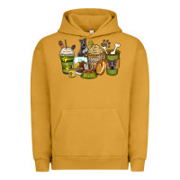 Pigment Peanut Butter pitbull coffee cups Urban Hoodie - Zillion Design Studio