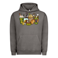 Pigment Tornado pitbull coffee cups Urban Hoodie - Zillion Design Studio
