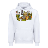 White pitbull coffee cups Urban Hoodie - Zillion Design Studio