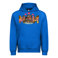 Cobalt mom bear with sunflowers Urban Hoodie - RanaPortraitStore