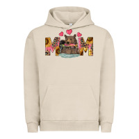 Pigment French Oak mom bear with sunflowers Urban Hoodie - RanaPortraitStore