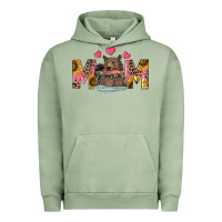 Pigment Oil Green mom bear with sunflowers Urban Hoodie - RanaPortraitStore