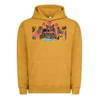 Pigment Peanut Butter mom bear with sunflowers Urban Hoodie - RanaPortraitStore
