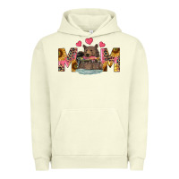 Pigment Pistachio mom bear with sunflowers Urban Hoodie - RanaPortraitStore