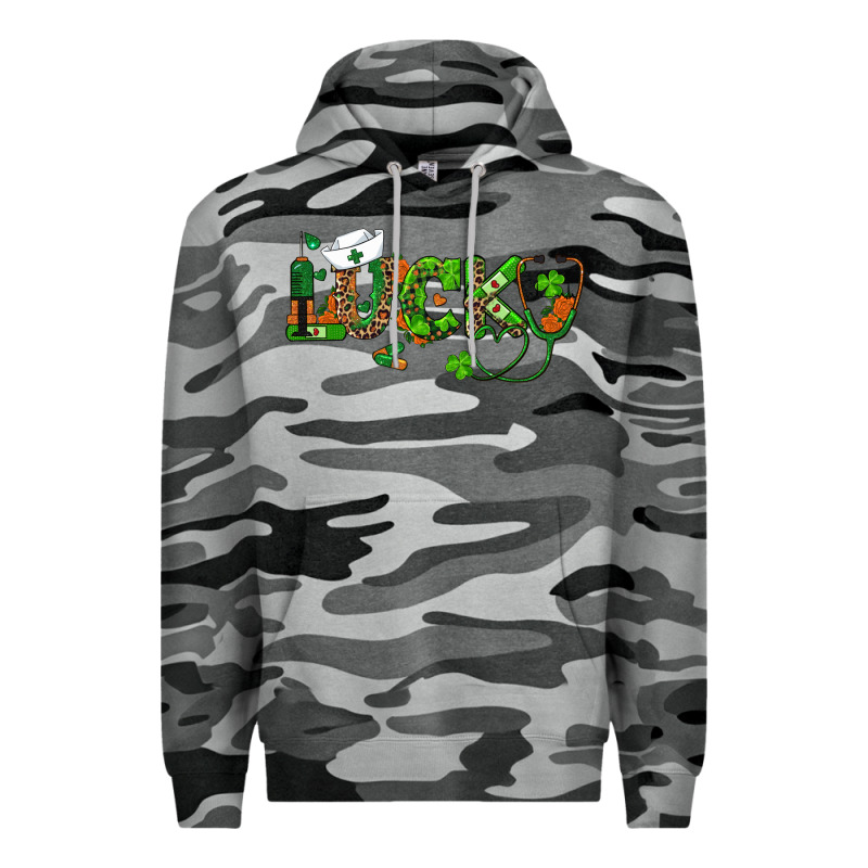 St Patricks Day Lucky Nurse Premium Hoodie by RanaPortraitStore | Teevron