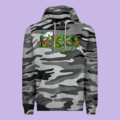 St Patricks Day Lucky Nurse Premium Hoodie Designed By Ranaportraitstore
