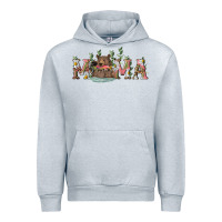 Heather Grey mama with bear and daisy Urban Hoodie - RanaPortraitStore