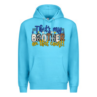 Ocean Blue that s my brother on that court Premium Hoodie - Zillion Design Studio