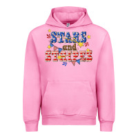 Fuchsia Pink stars and striper billie wilder Urban Hoodie - texasbilliewilder