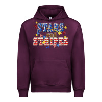 Mauve Wine stars and striper billie wilder Urban Hoodie - texasbilliewilder