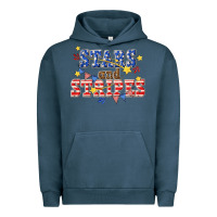 Pigment Midnight Navy stars and striper billie wilder Urban Hoodie - texasbilliewilder