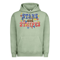 Pigment Oil Green stars and striper billie wilder Urban Hoodie - texasbilliewilder