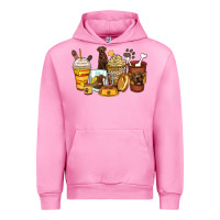 Fuchsia Pink labrador retriever coffee cups Urban Hoodie - Zillion Design Studio