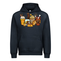 Navy labrador retriever coffee cups Urban Hoodie - Zillion Design Studio