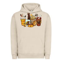 Pigment French Oak labrador retriever coffee cups Urban Hoodie - Zillion Design Studio