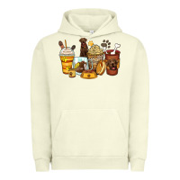 Pigment Pistachio labrador retriever coffee cups Urban Hoodie - Zillion Design Studio